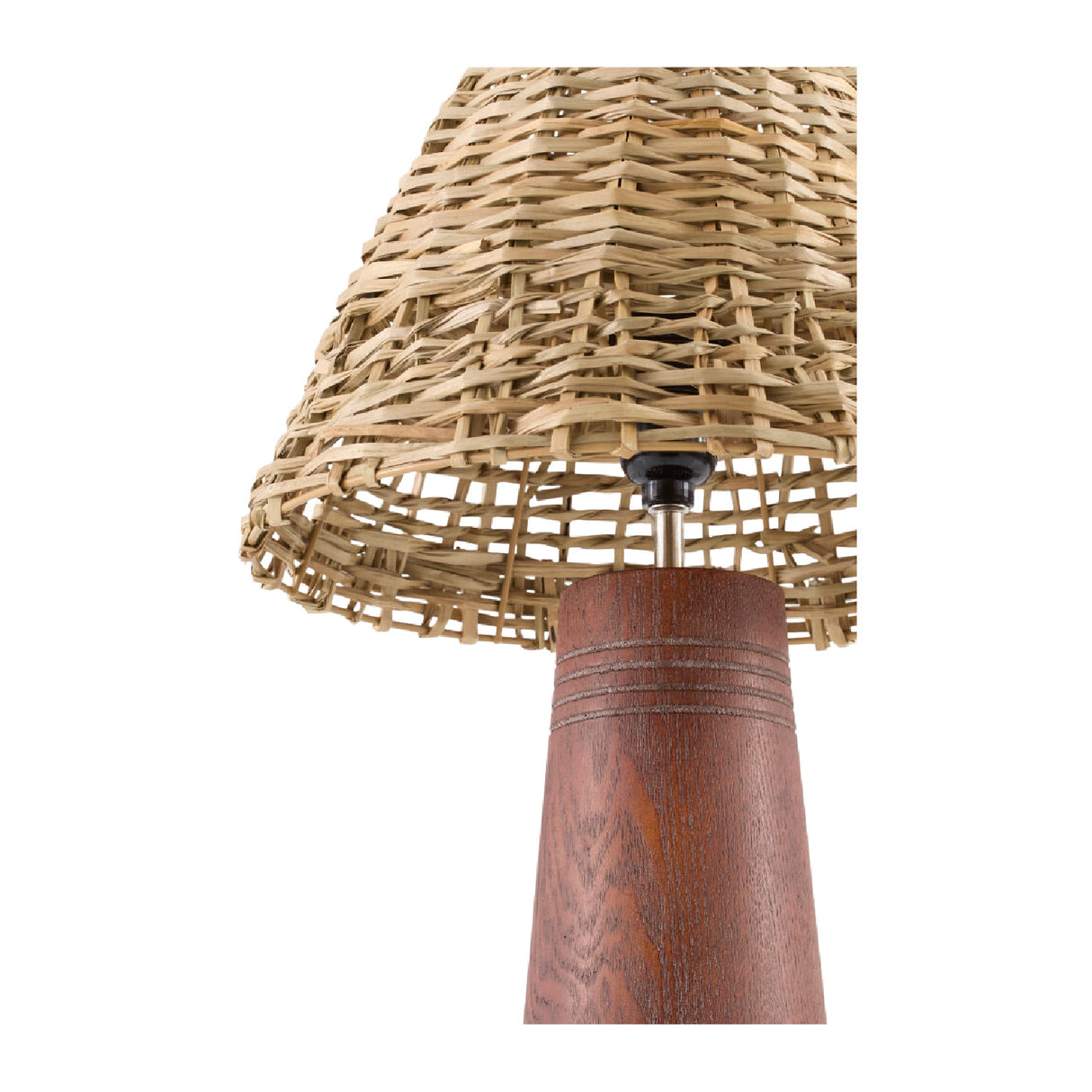 Modern European furniture - Woven Rattan Accent Table Lamps (2) - www.oroa.com | Oroa.com