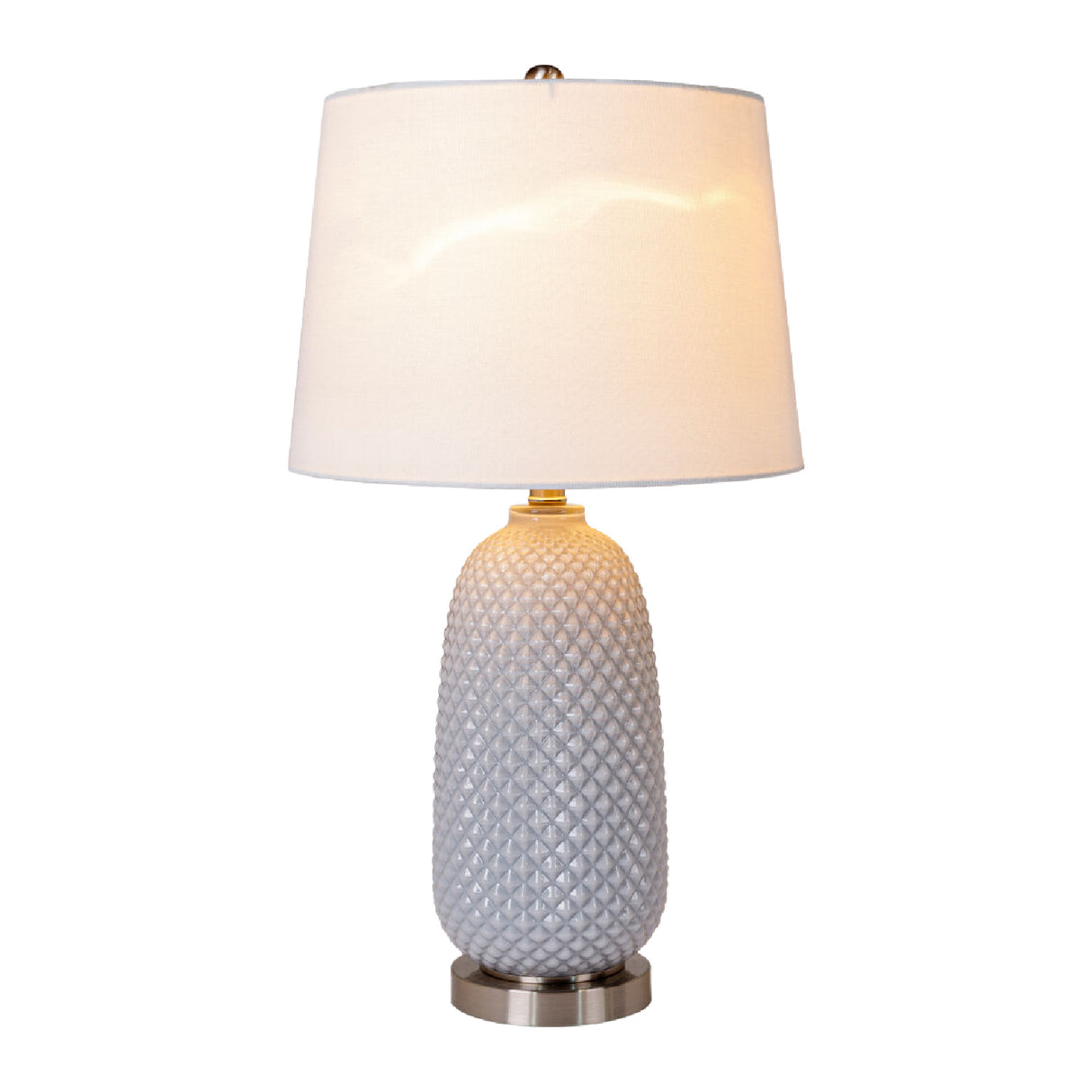 Modern European furniture - Gray Textured Glass Table Lamp - www.oroa.com | Oroa.com