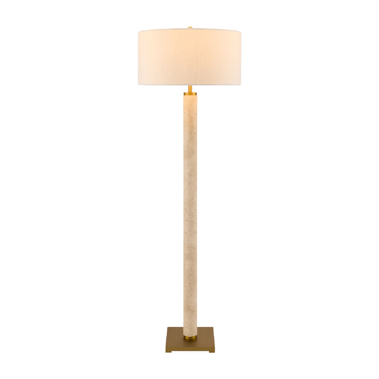 Modern European furniture - Beige Marble Accent Floor Lamp - www.oroa.com | Oroa.com