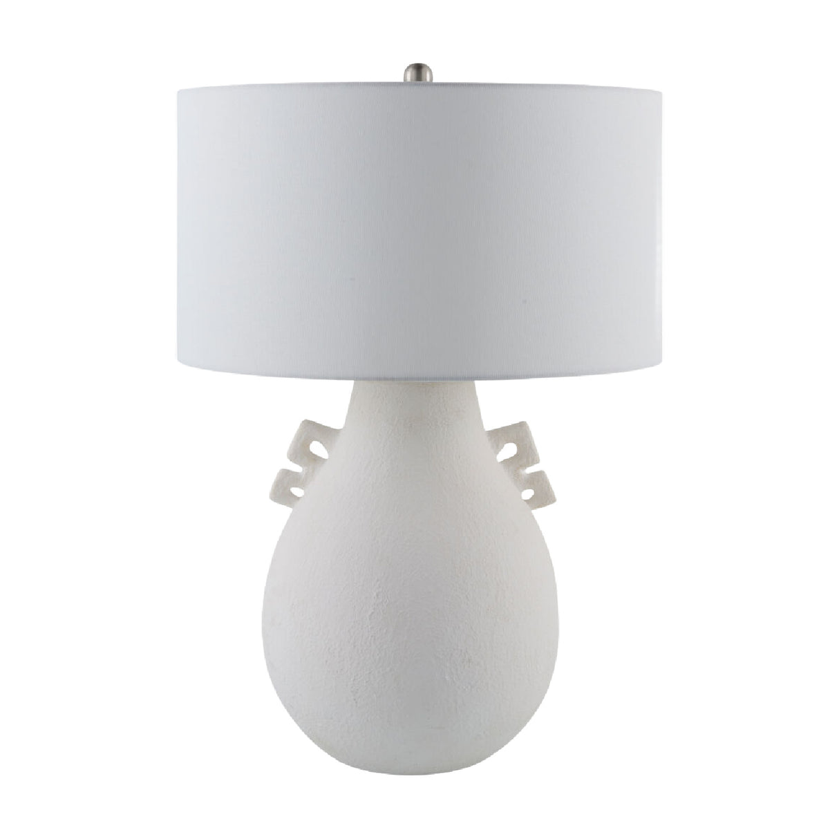 Modern European furniture - Glazed White Ceramic Table Lamp - www.oroa.com | Oroa.com