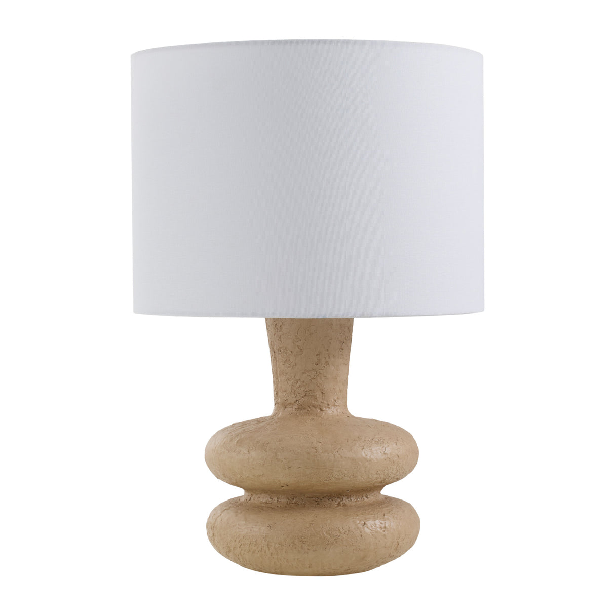 Modern European furniture - White Drum Linen Table Lamp - www.oroa.com | Oroa.com