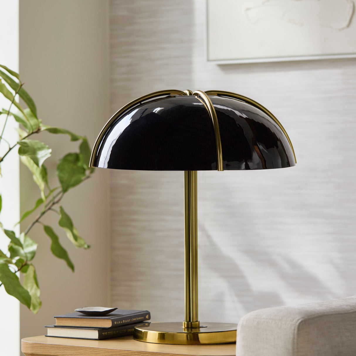 Modern European furniture - Black Metal Dome Table Lamp - www.oroa.com | Oroa.com