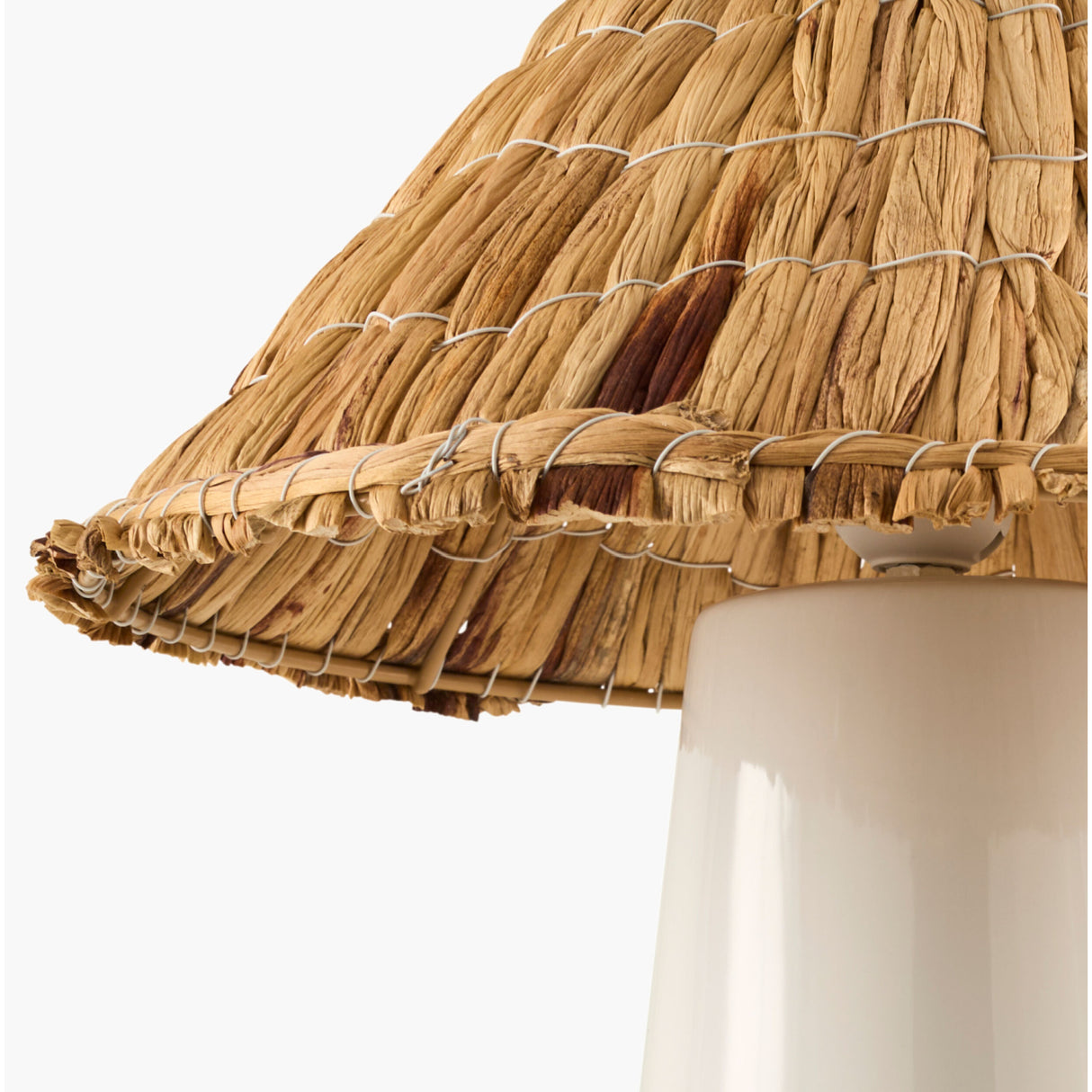 Seagrass Shade Ceramic Table Lamp | Oroa.com