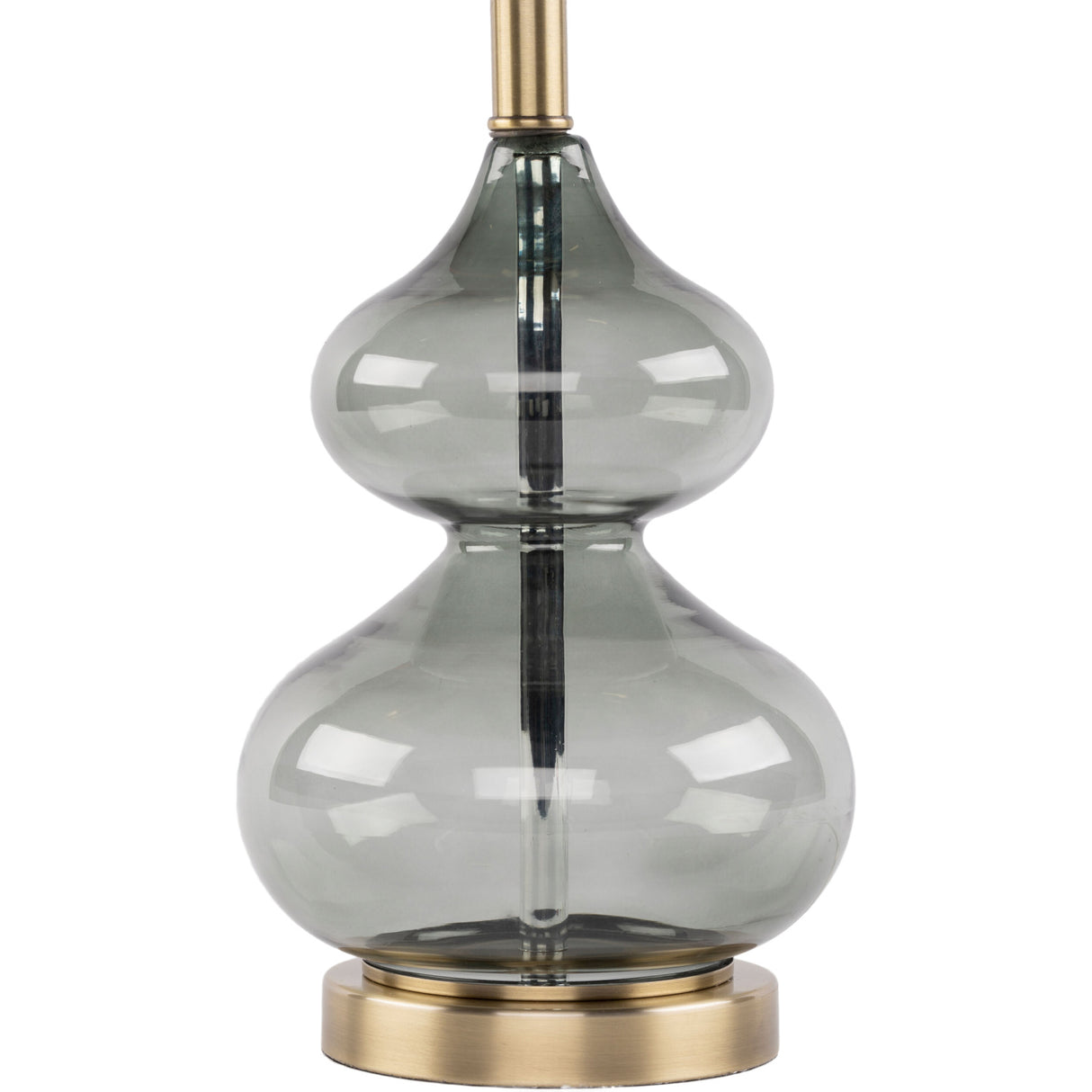 Modern European furniture - Gray Glass Accent Table Lamp - www.oroa.com | Oroa.com