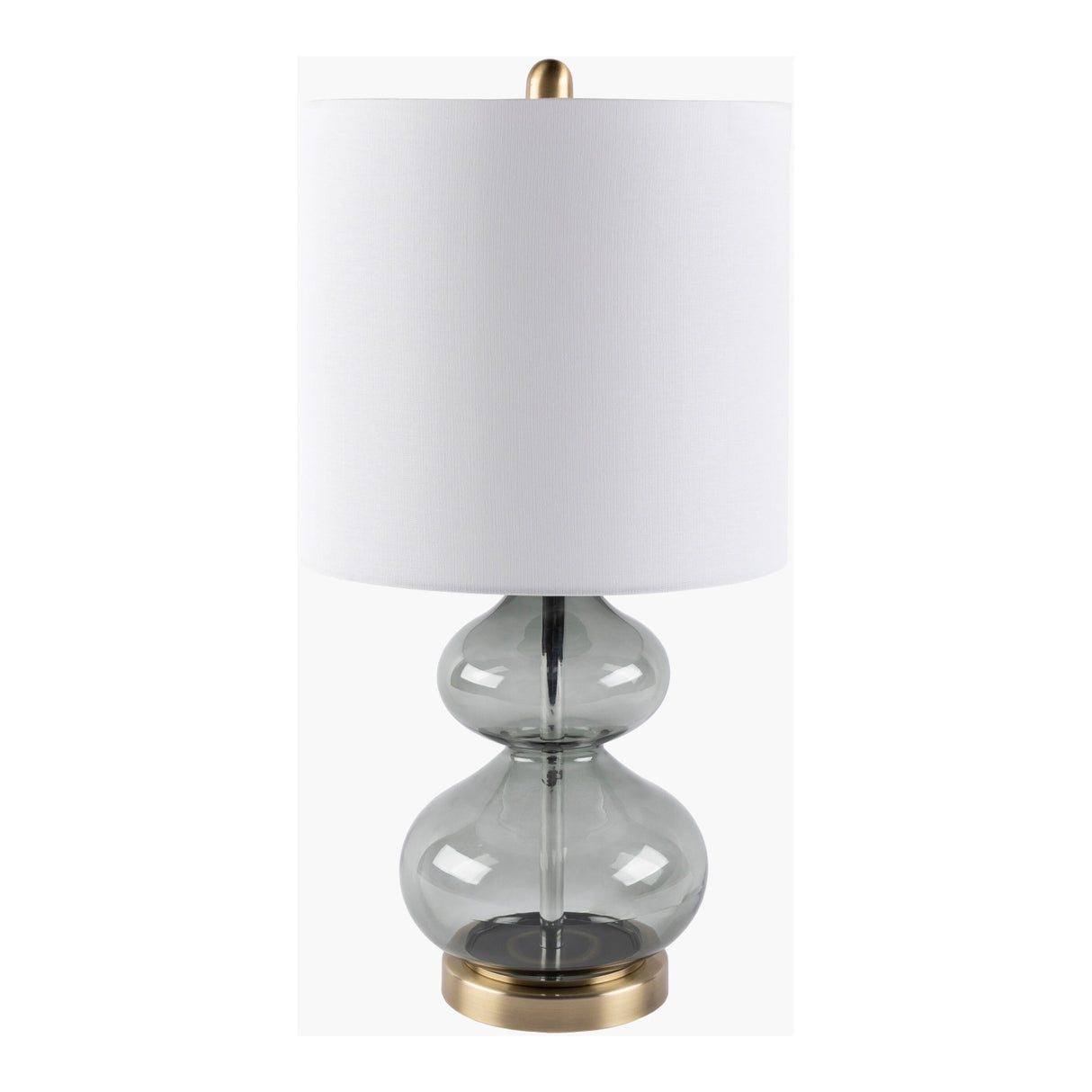 Modern European furniture - Gray Glass Accent Table Lamp - www.oroa.com | Oroa.com