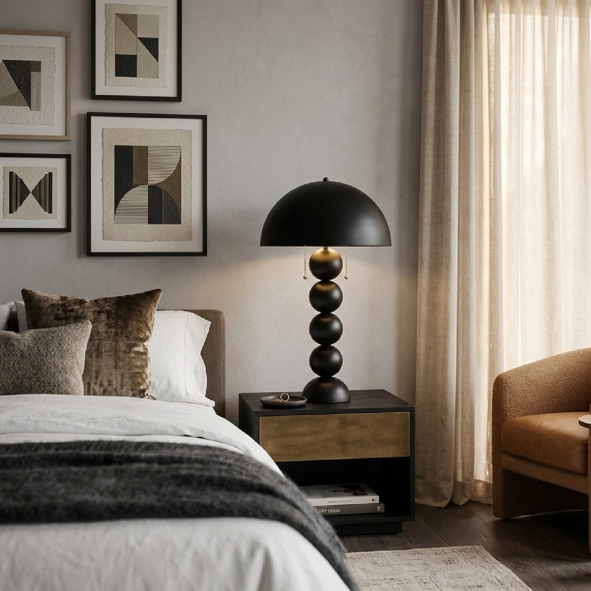 Modern European furniture - Embellished Glass Accent Table Lamp - www.oroa.com | Oroa.com