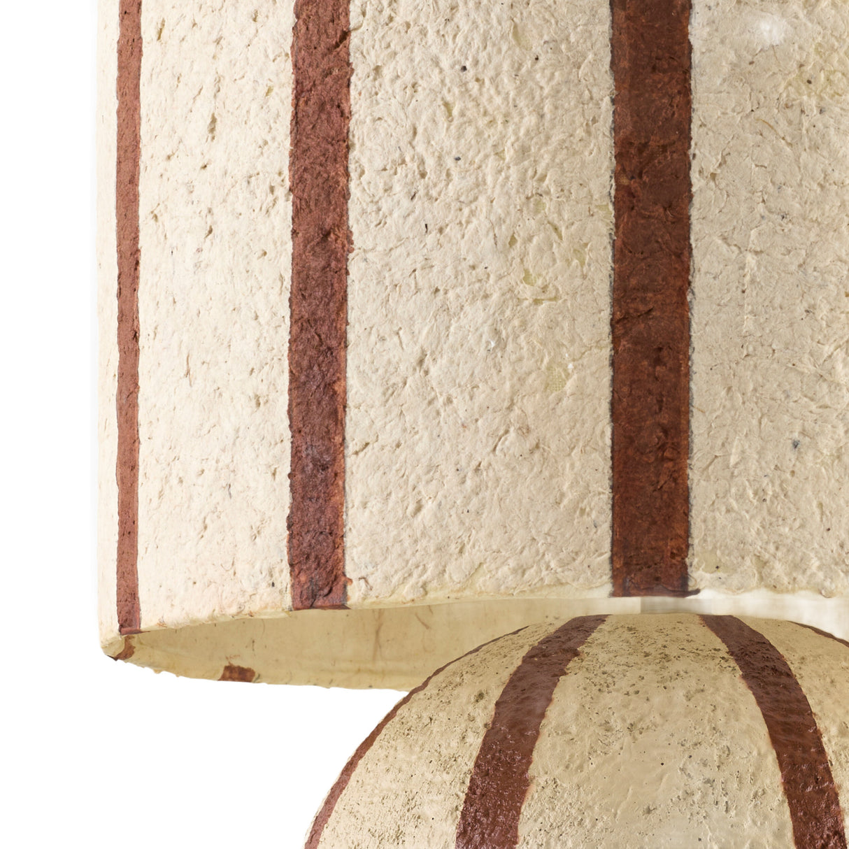 Beige Striped Accent Table Lamp | Oroa.com