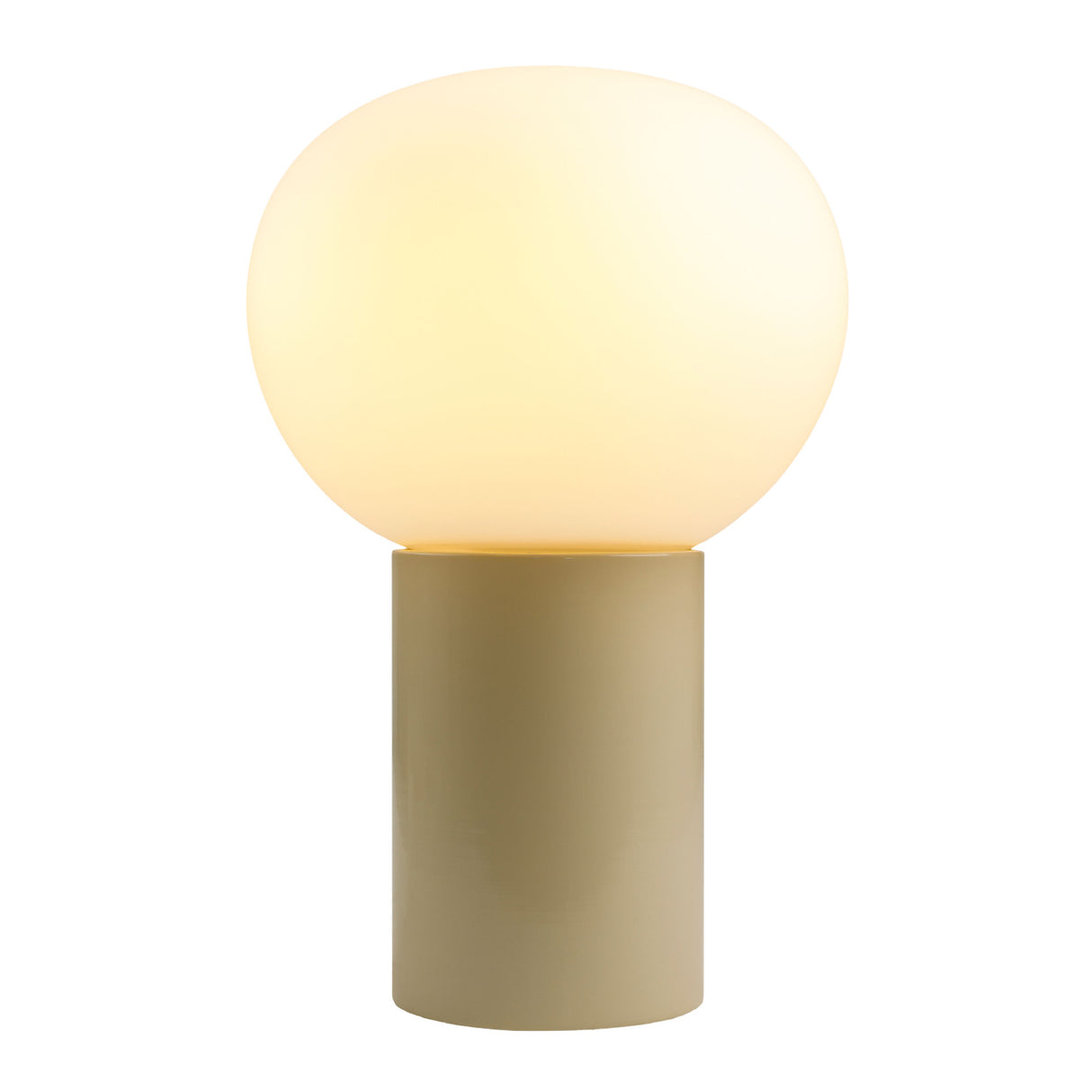 Modern European furniture - Round White Glass Table Lamp - www.oroa.com | Oroa.com