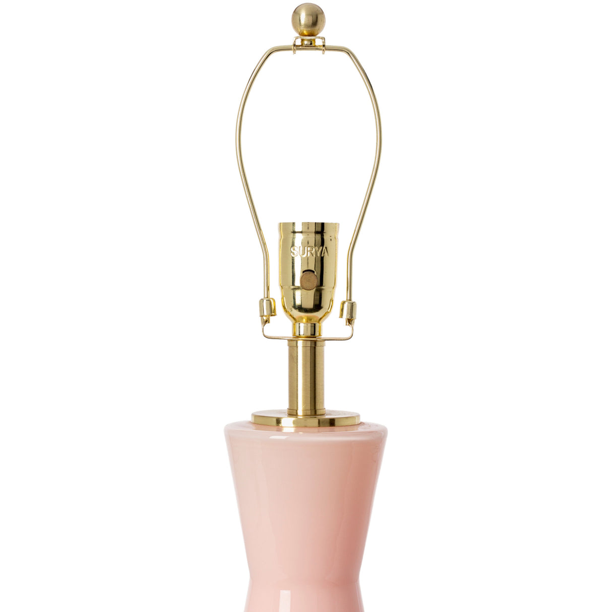 Modern European furniture - Pink Glass Accent Table Lamp - www.oroa.com | Oroa.com