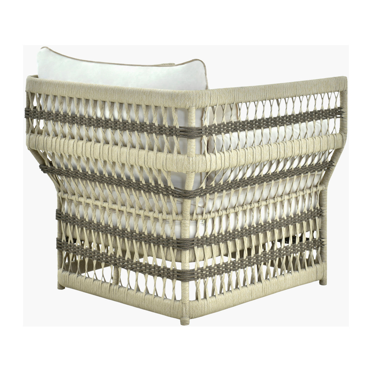 Cream Aluminum Outdoor Accent Chair | Oroa.com