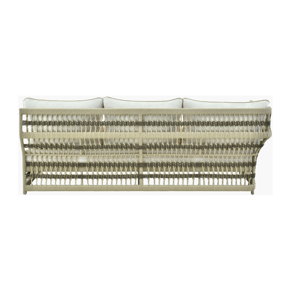 Modern European furniture - Cream Aluminum Outdoor Left-Armed Sofa - www.oroa.com | Oroa.com