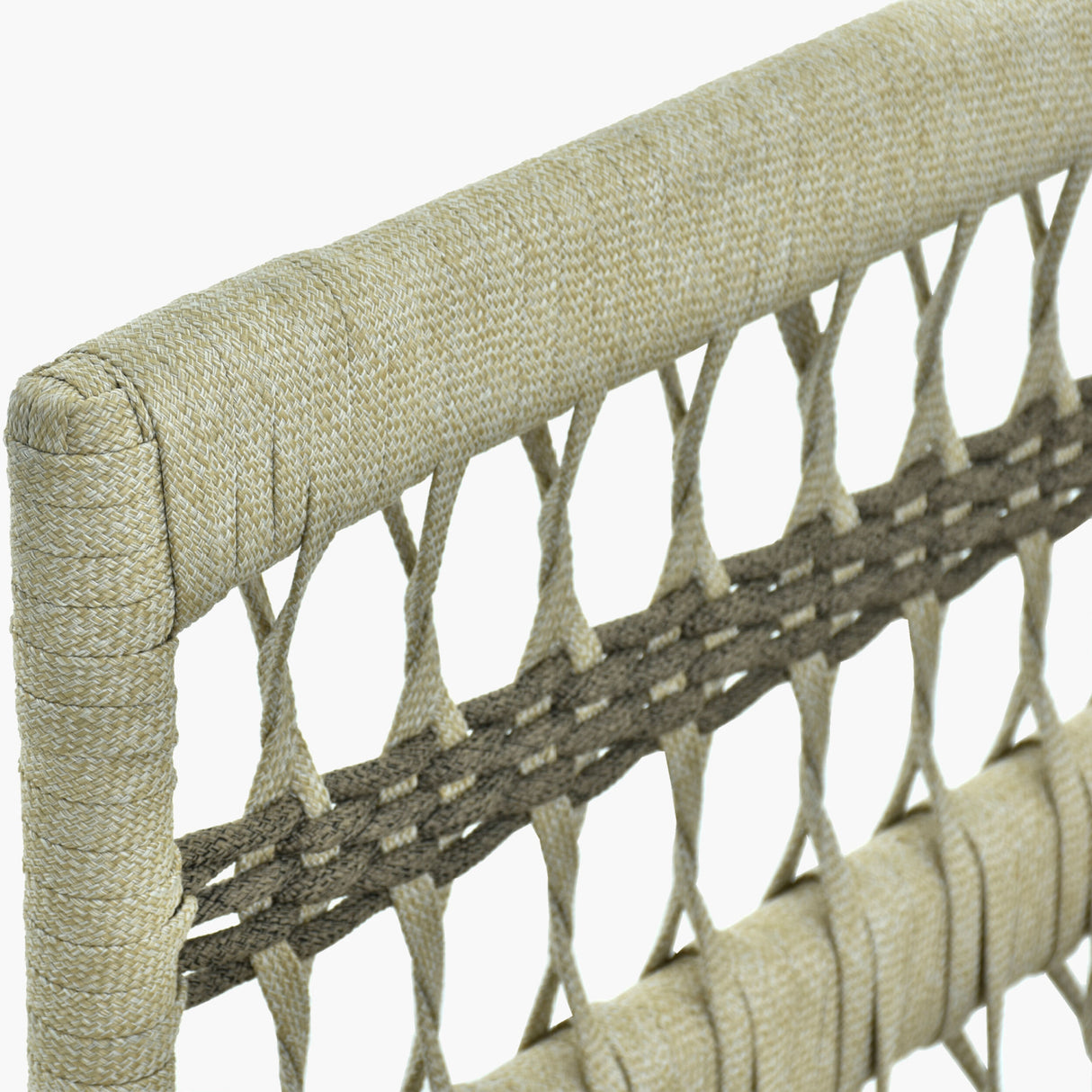 Modern European furniture - Cream Aluminum Outdoor Left-Armed Sofa - www.oroa.com | Oroa.com