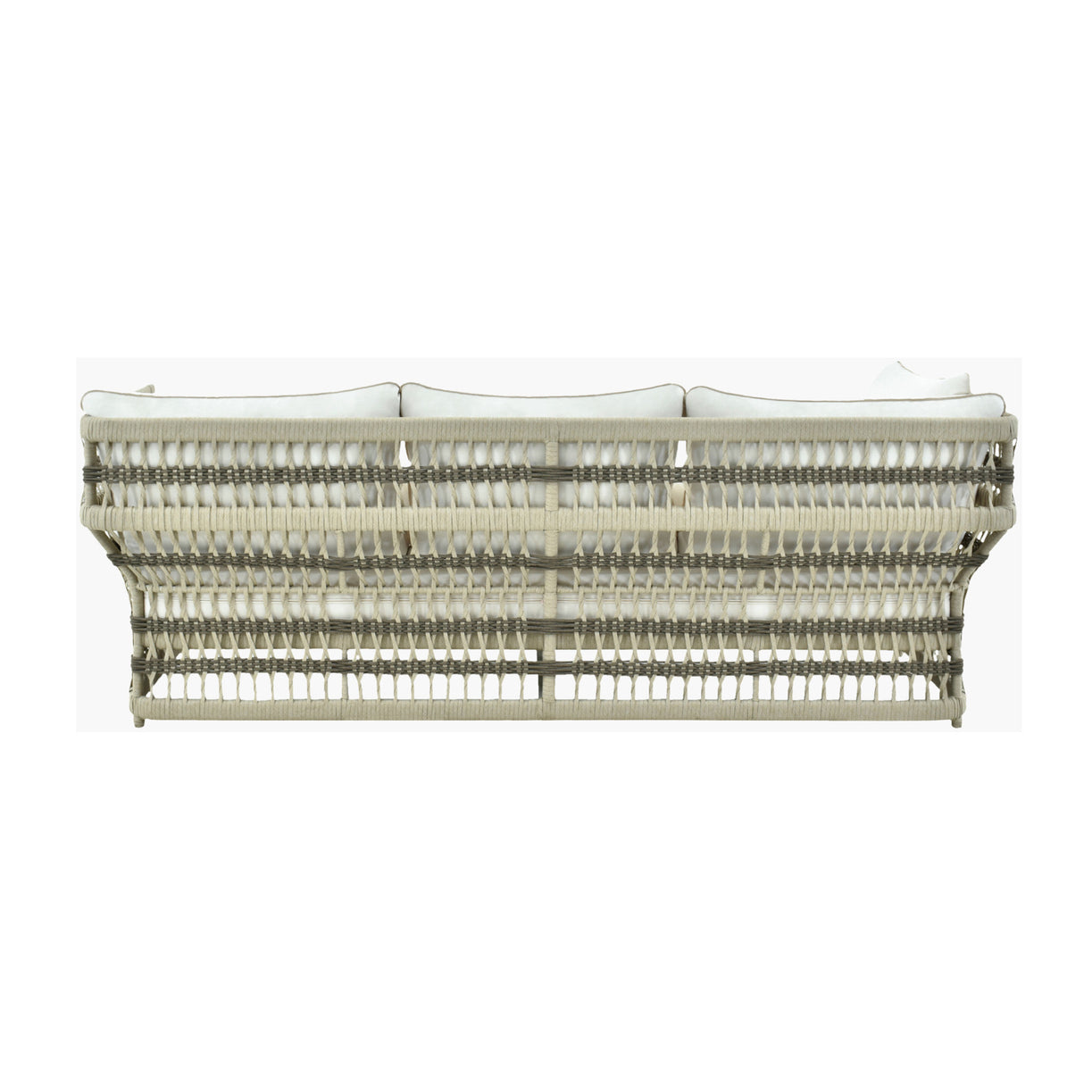 Modern European furniture - Cream Aluminum Outdoor Sectional Sofa - www.oroa.com | Oroa.com