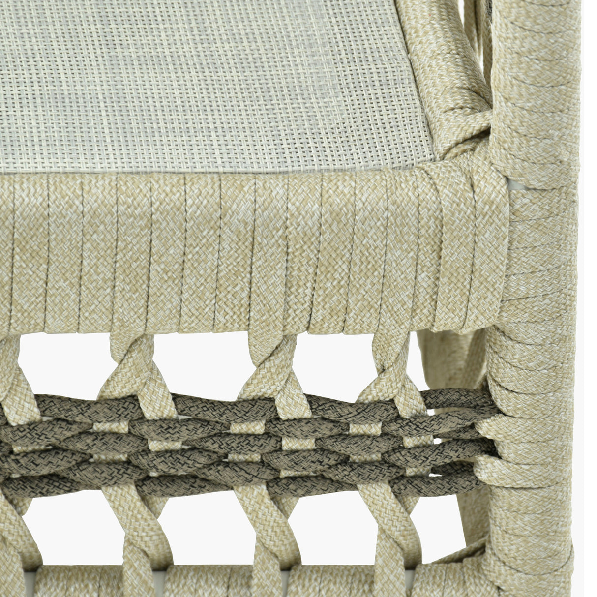 Modern European furniture - Cream Aluminum Outdoor Sectional Sofa - www.oroa.com | Oroa.com