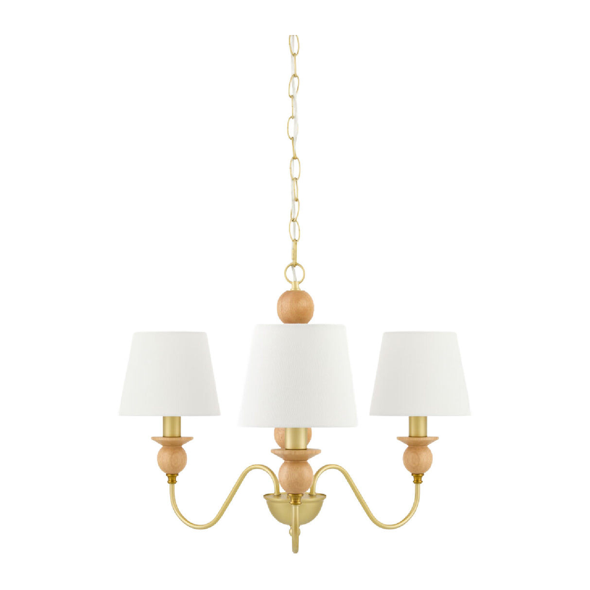 3-Light Linen Classic Chandelier | Oroa.com