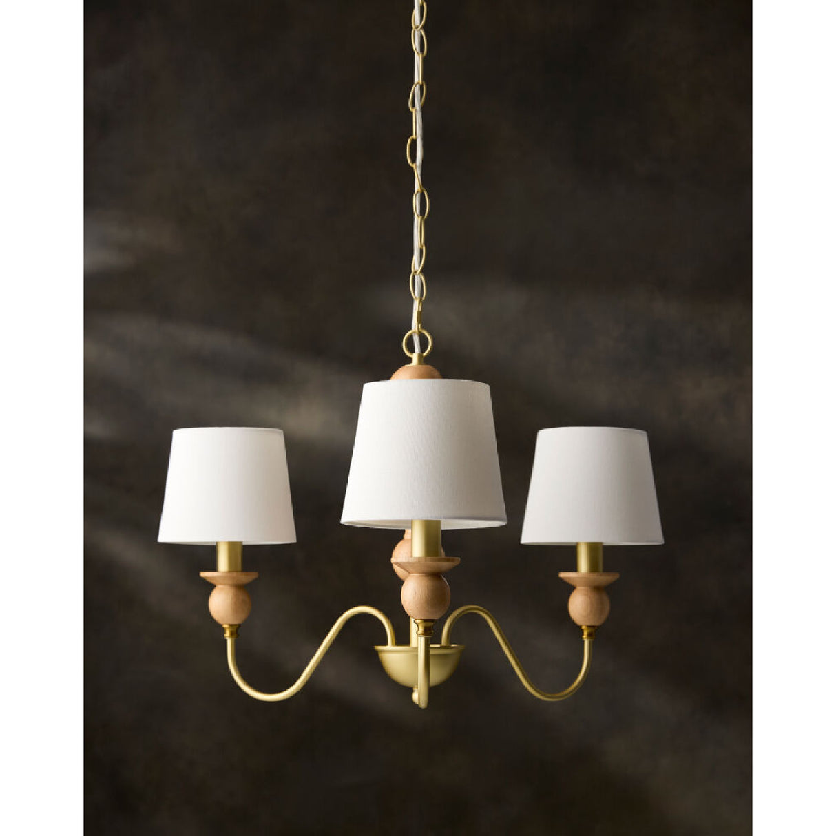 3-Light Linen Classic Chandelier | Oroa.com