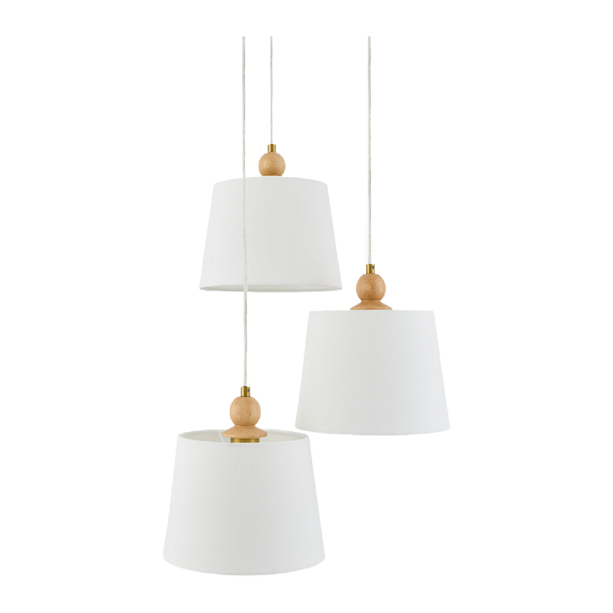 3-Light Linen Chandelier | Oroa.com