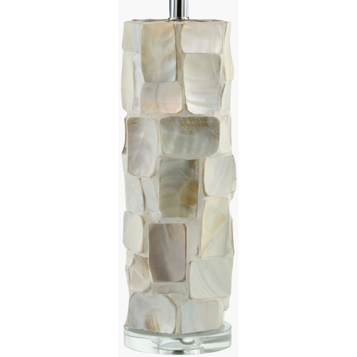 Modern European furniture - Cream Shell Accent Table Lamp - www.oroa.com | Oroa.com