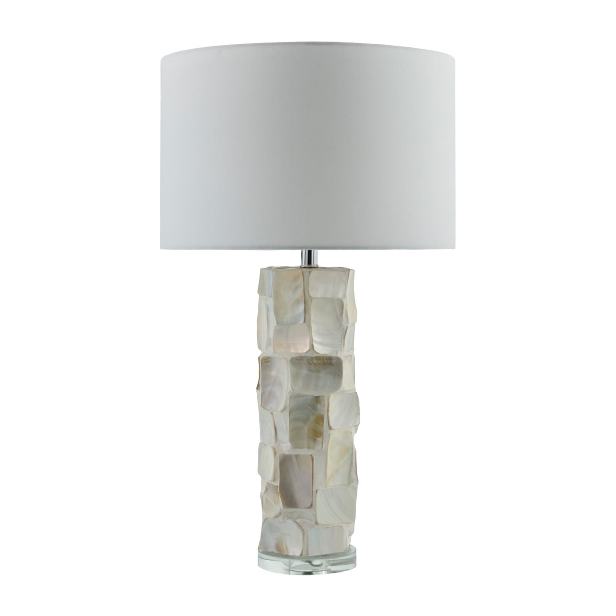 Modern European furniture - Cream Shell Accent Table Lamp - www.oroa.com | Oroa.com