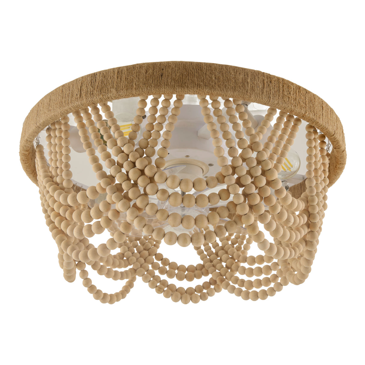 Modern European furniture - Wooden Beads Cascade Chandelier - www.oroa.com | Oroa.com