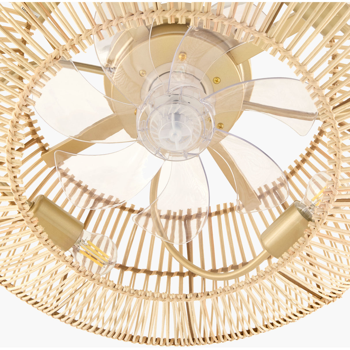 Modern European furniture - Rattan Cane 4-Light Chandelier - www.oroa.com | Oroa.com