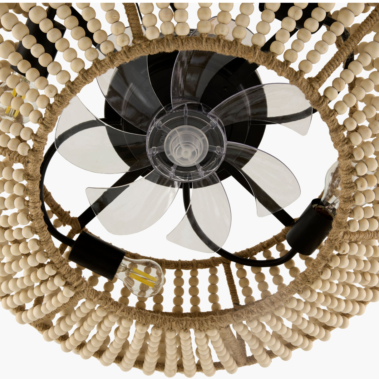 Modern European furniture - Wooden Beads 4-Light Chandelier - www.oroa.com | Oroa.com