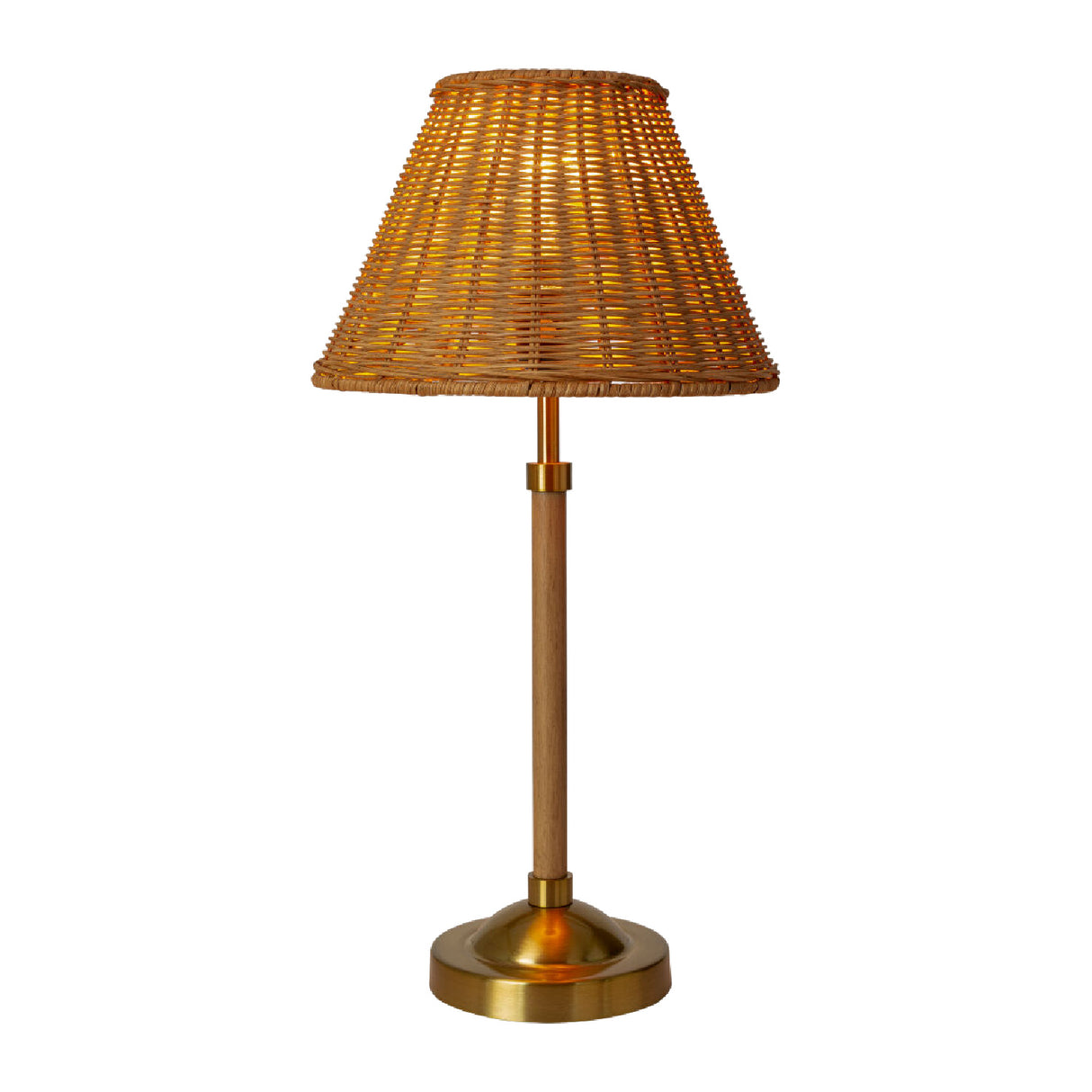 Modern European furniture - Tan Rattan Accent Table Lamp - www.oroa.com | Oroa.com