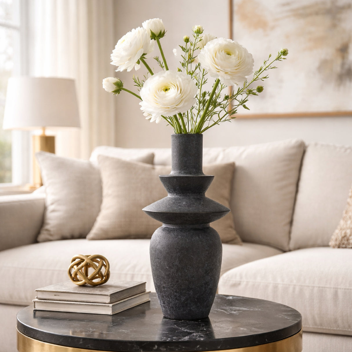 Modern European furniture - Matte Ceramic Sculptural Vase - www.oroa.com | Oroa.com