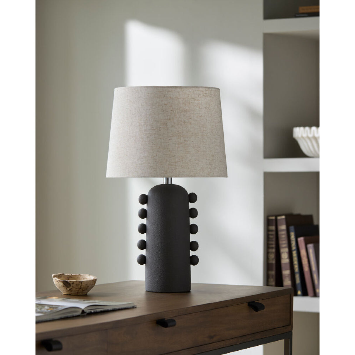 Linen Glazed Ceramic Table Lamp | Oroa.com