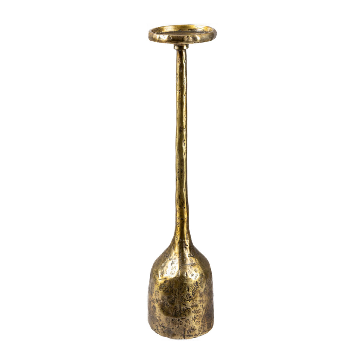 Modern European furniture -Antiqued Iron Candleholder L - www.oroa.com | Oroa.com