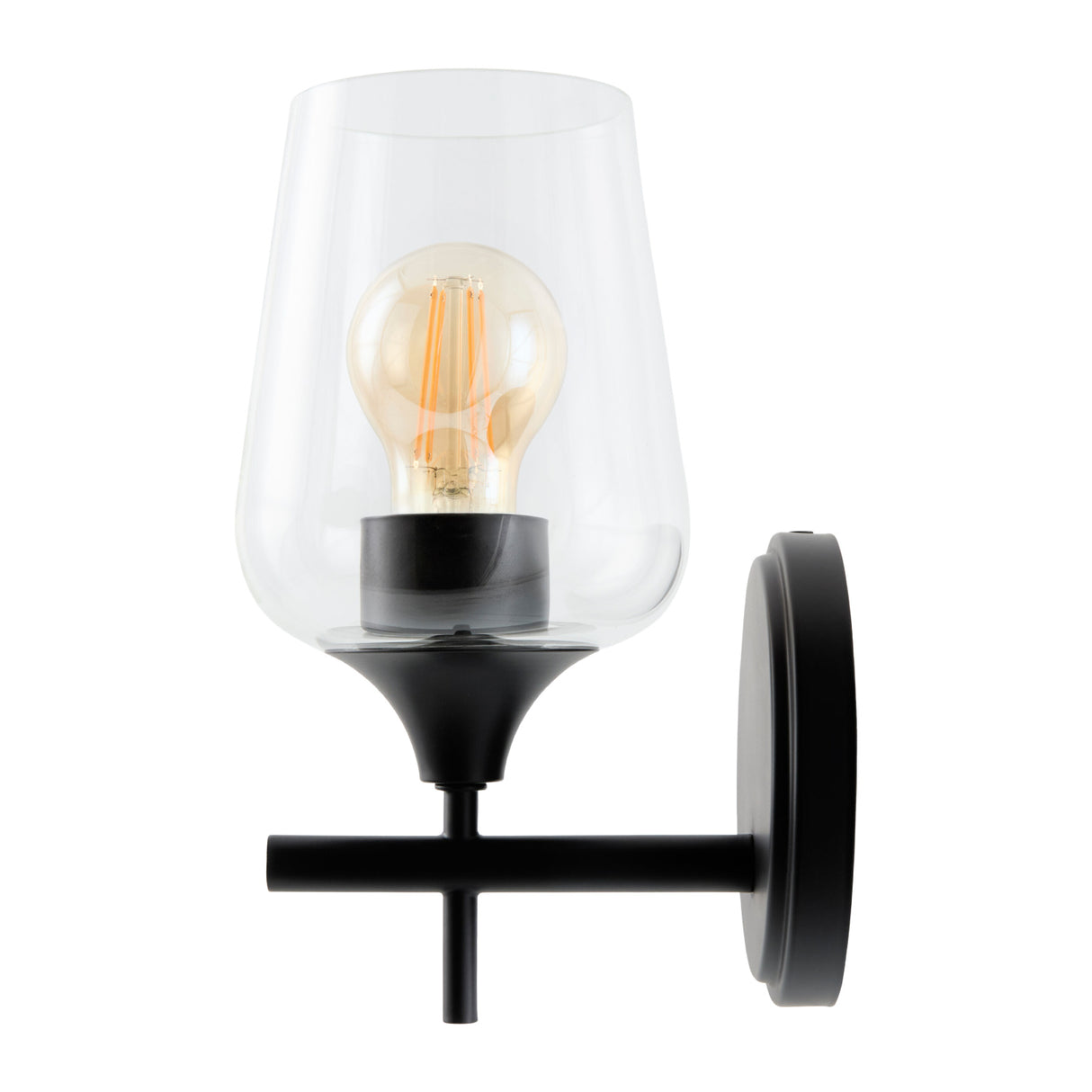 Modern European furniture - Black Framed Glass Wall Lamp - www.oroa.com | Oroa.com