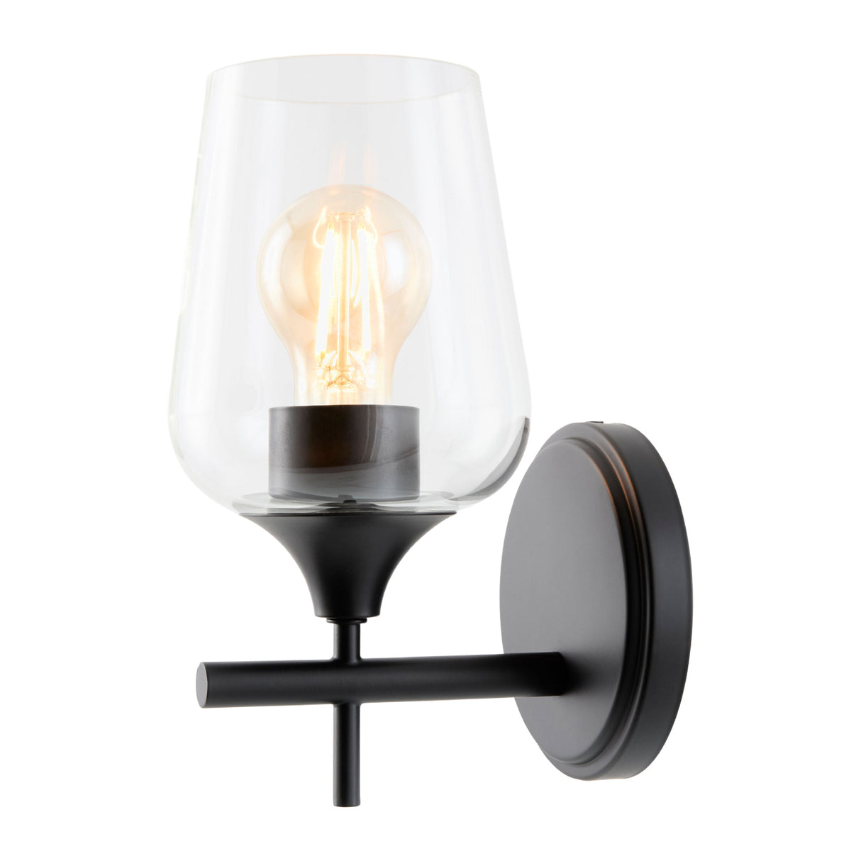Modern European furniture - Black Framed Glass Wall Lamp - www.oroa.com | Oroa.com