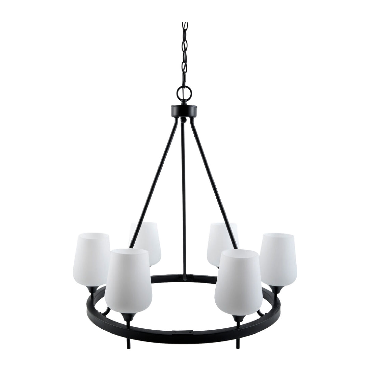 Modern European furniture - Iron Ring Glass Chandelier - www.oroa.com | Oroa.com