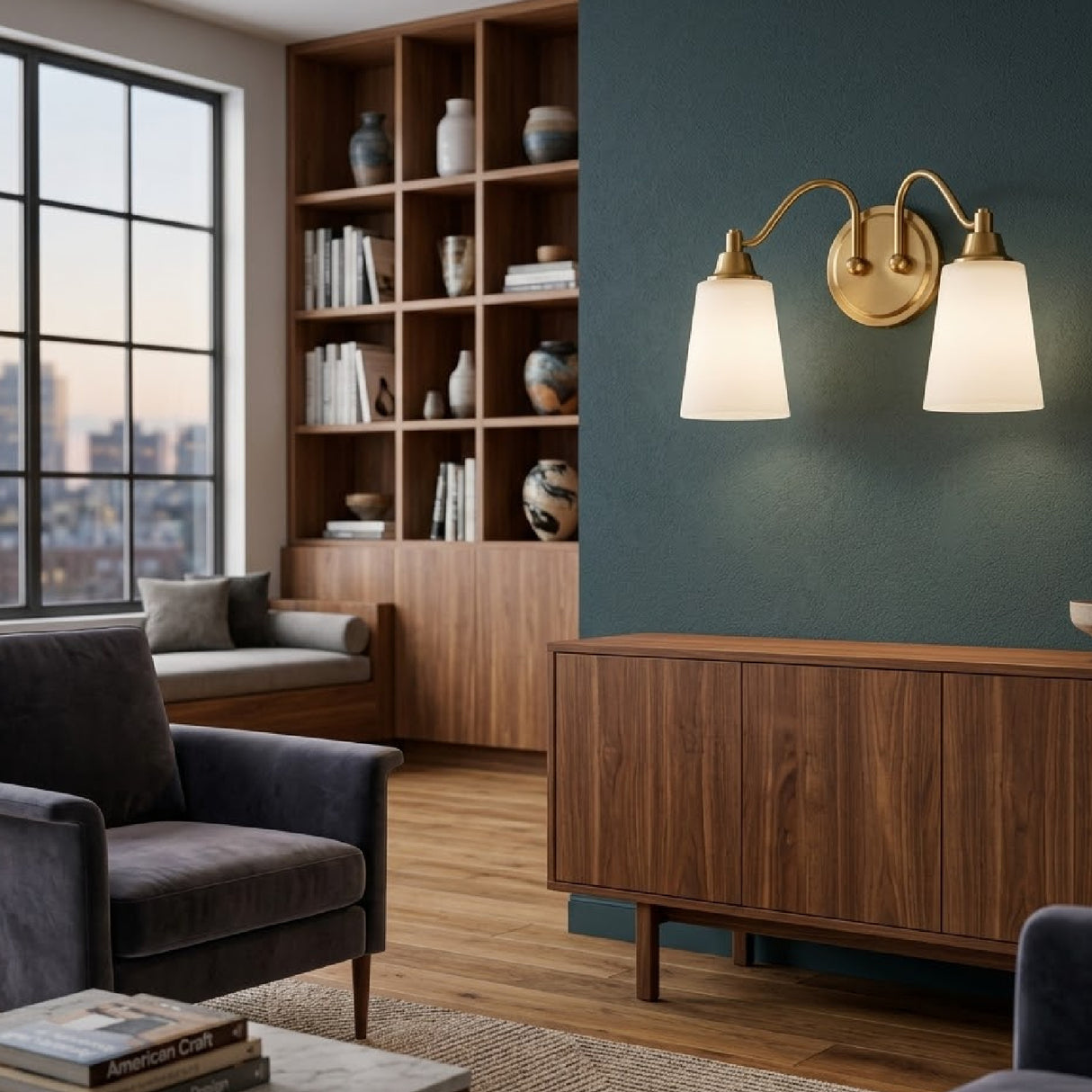 Modern European furniture - Glass Shades 2-Light Wall Lamp - www.oroa.com | Oroa.com