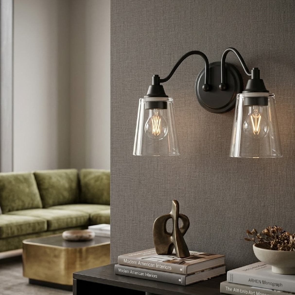 Modern European furniture - Glass Shades 2-Light Wall Lamp - www.oroa.com | Oroa.com