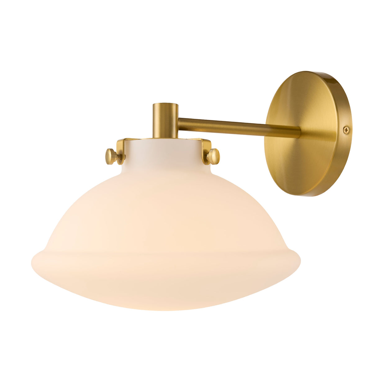 Modern European furniture - White Glass Dome Wall Lamp - www.oroa.com | Oroa.com