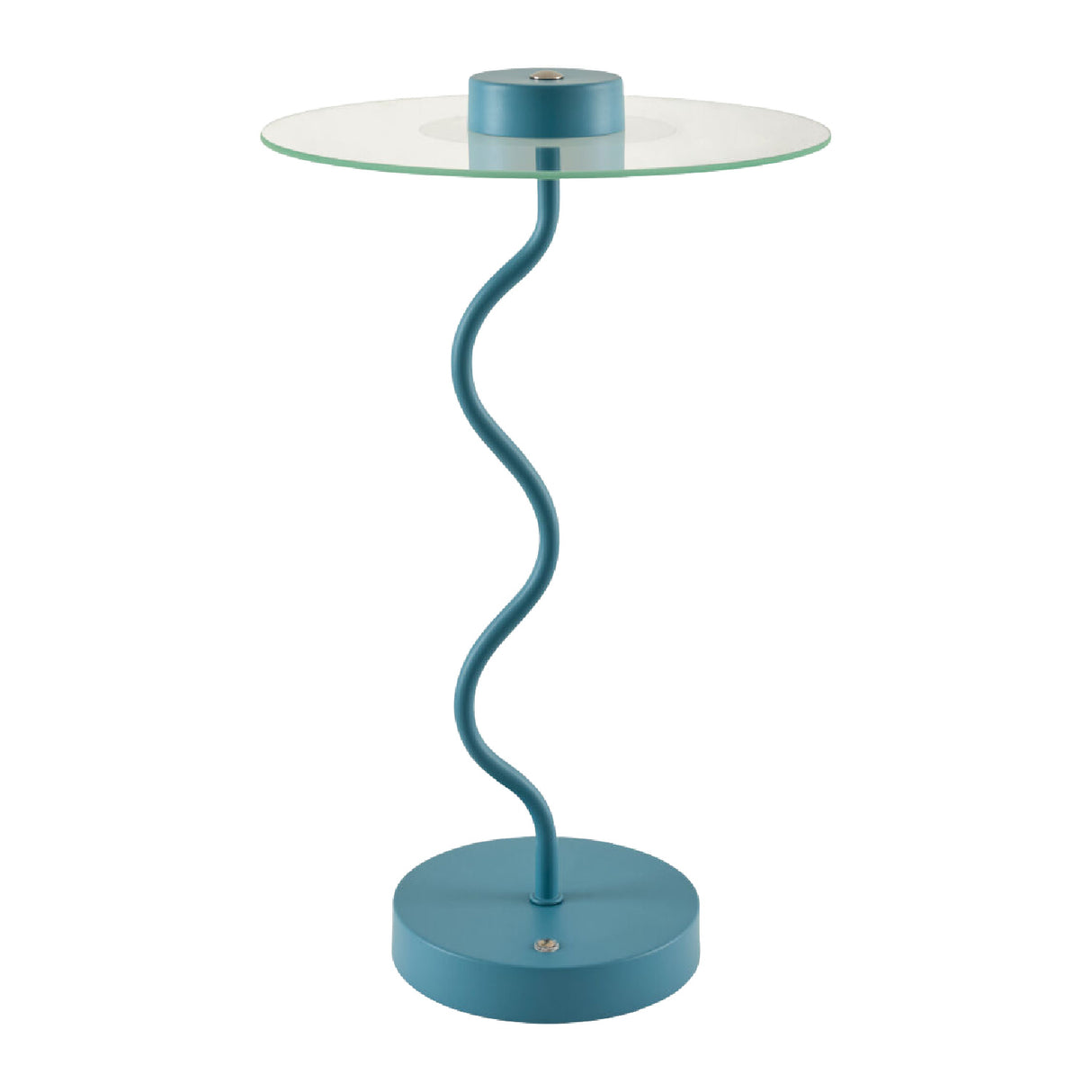 Blue Wavy Accent Table Lamp | Oroa.com