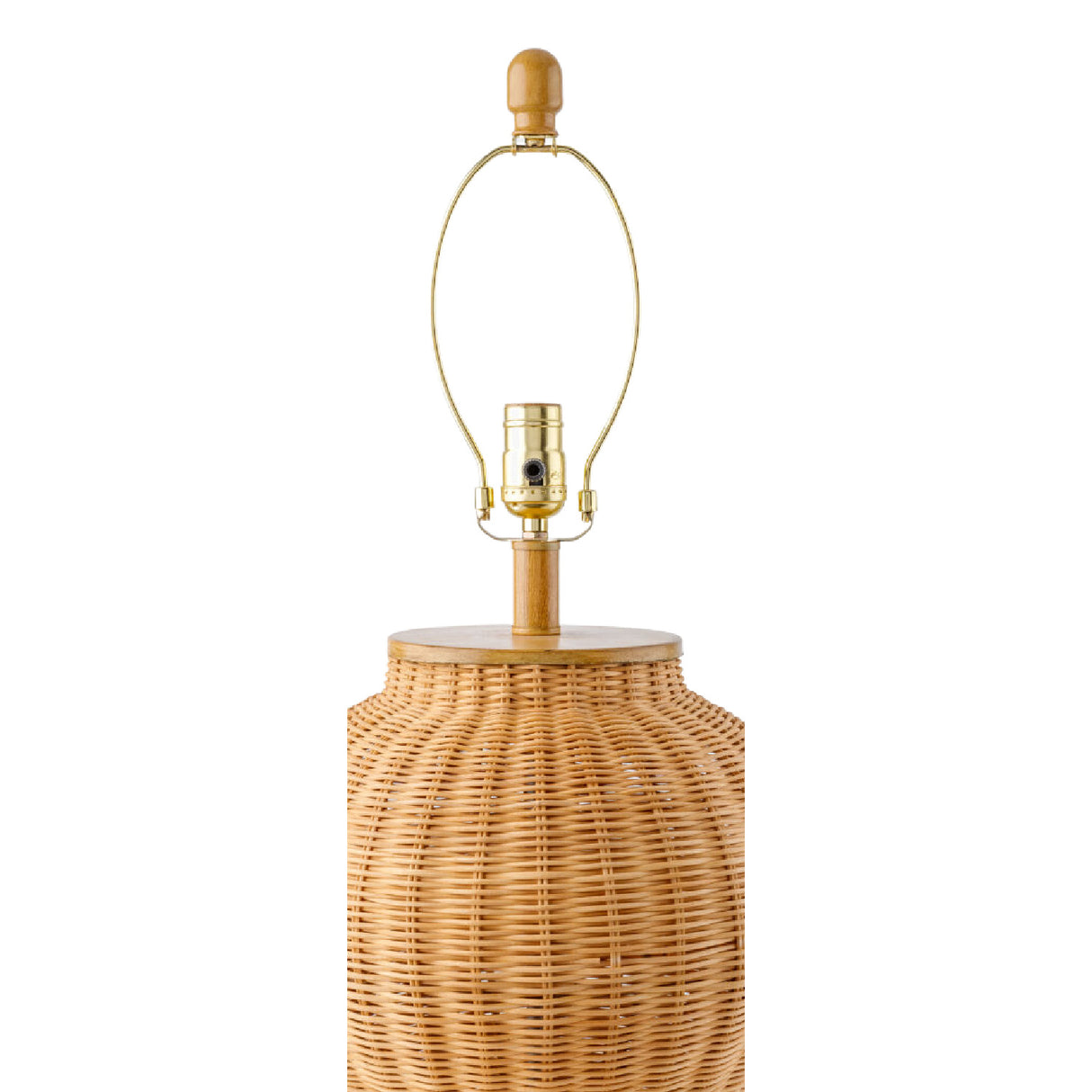 Brown Rattan Accent Table Lamp | Oroa.com