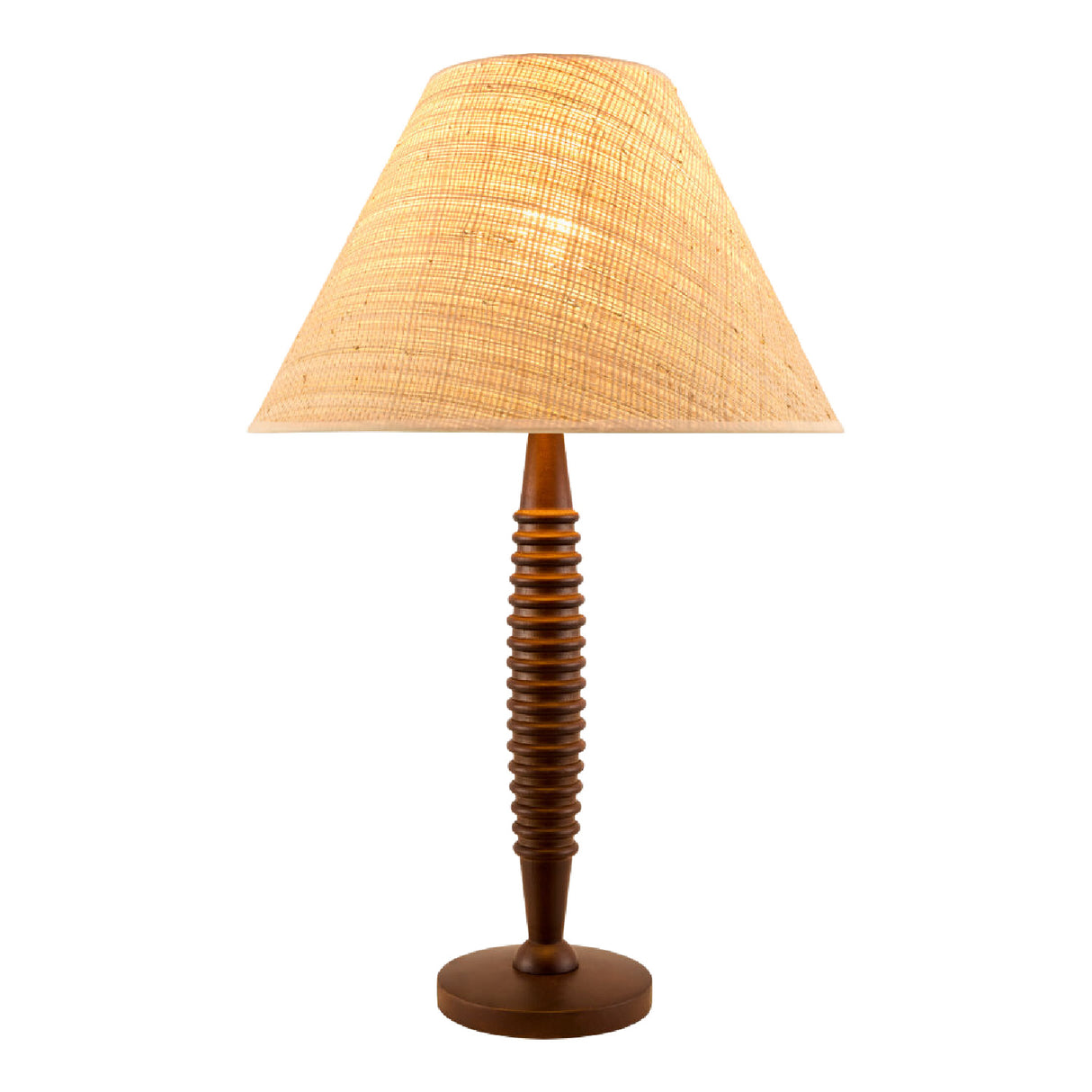 Modern European furniture - Brown Linen Accent Table Lamp - www.oroa.com | Oroa.com