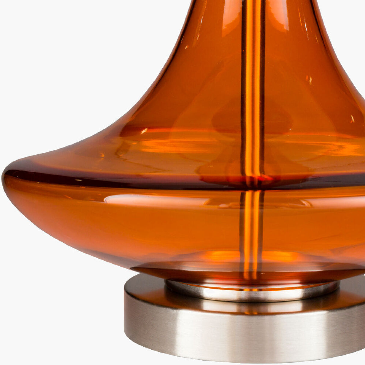 Orange Glass Accent Table Lamp | Oroa.com