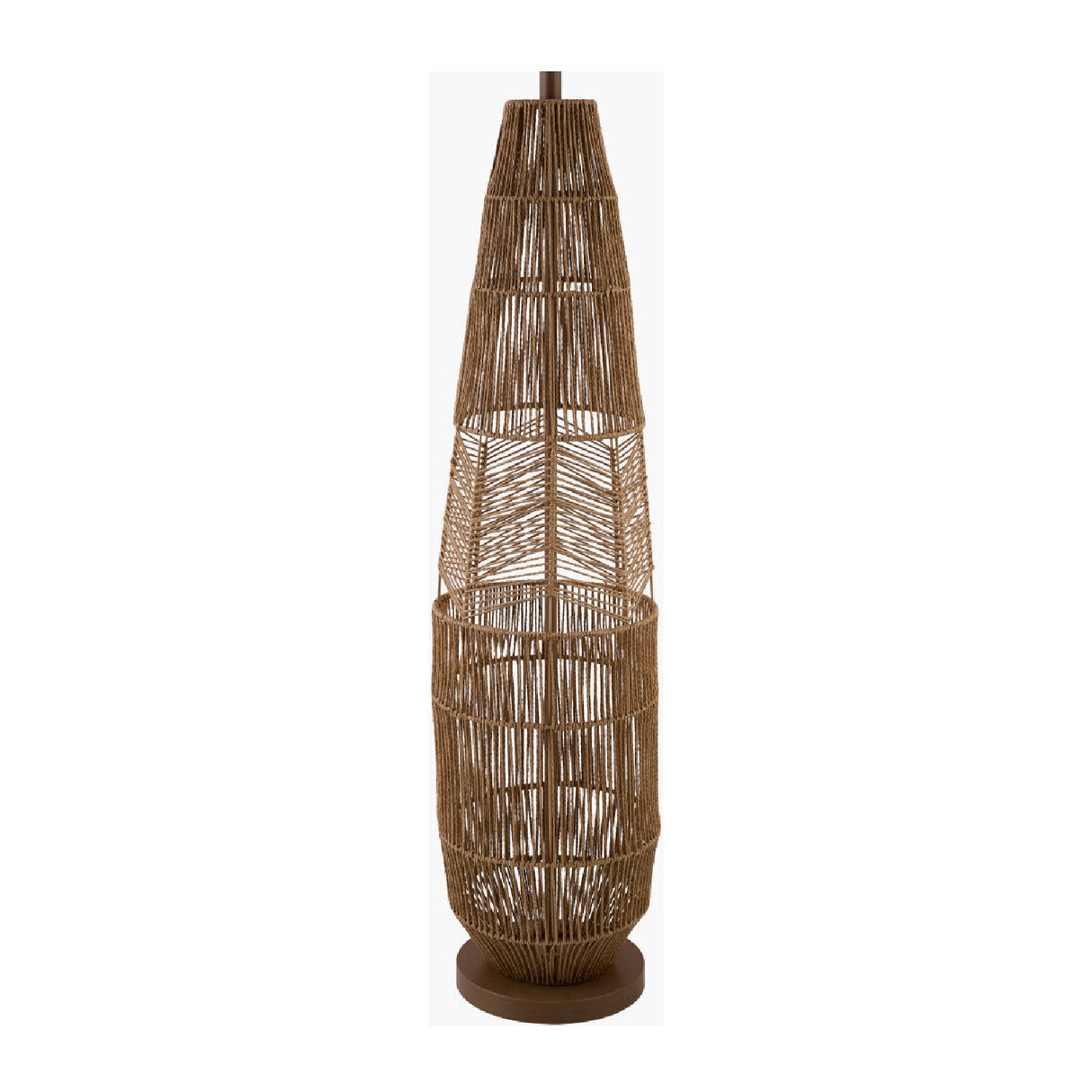 Modern European furniture - Natural Rattan Accent Floor Lamp - www.oroa.com | Oroa.com