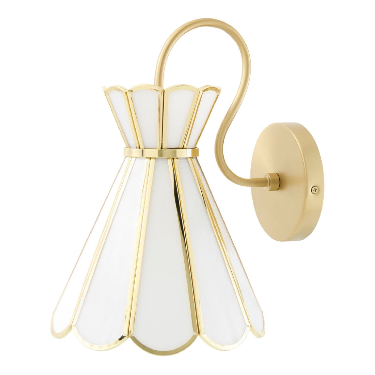 Modern European furniture - Gold Flared Wall Lamp - www.oroa.com | Oroa.com