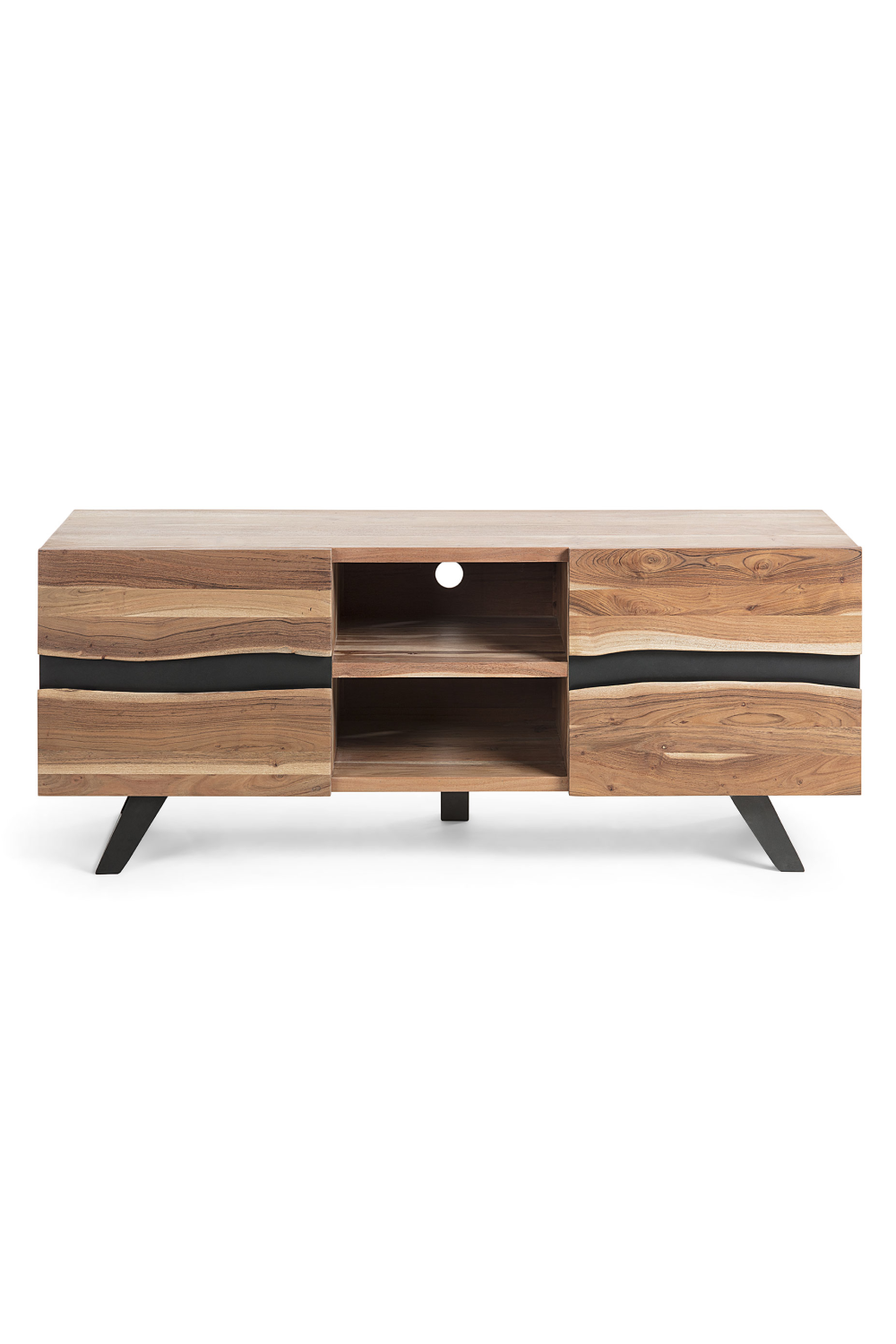 Acacia Wood TV Cabinet | La Forma Uxia | Oroa.com