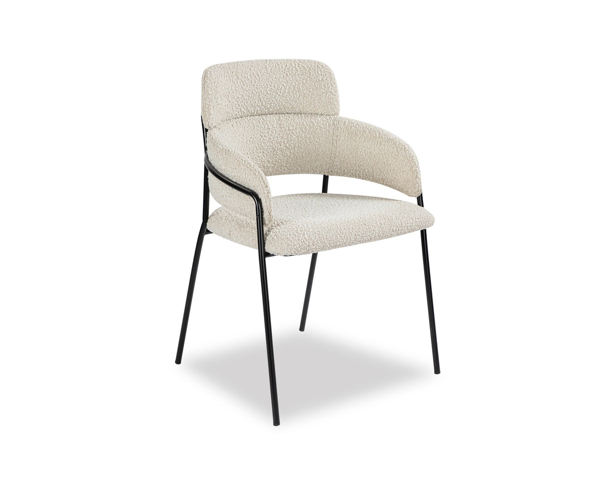 White Boucle Dining Chair | Liang & Eimil Alice