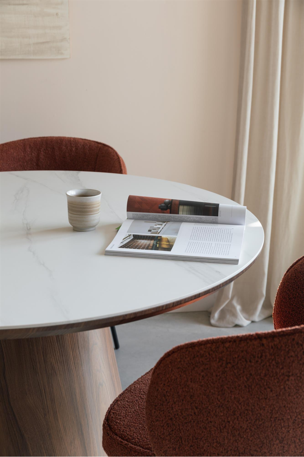 Oval Wood Dining Table | DF Almira | OROA.com