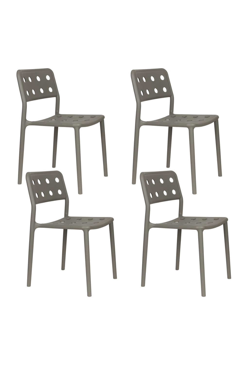 Perforated Outdoor Chair Set (4) | DF Serra | OROA.com