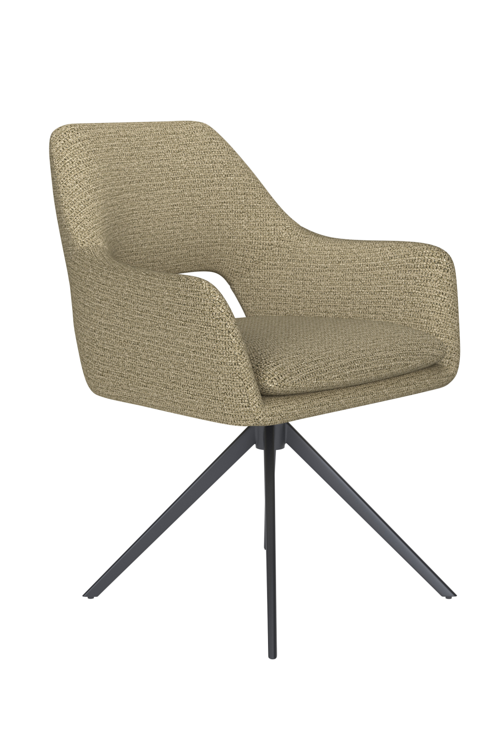 Cut-Out Back Swivel Armchair | DF Mos | OROA.com