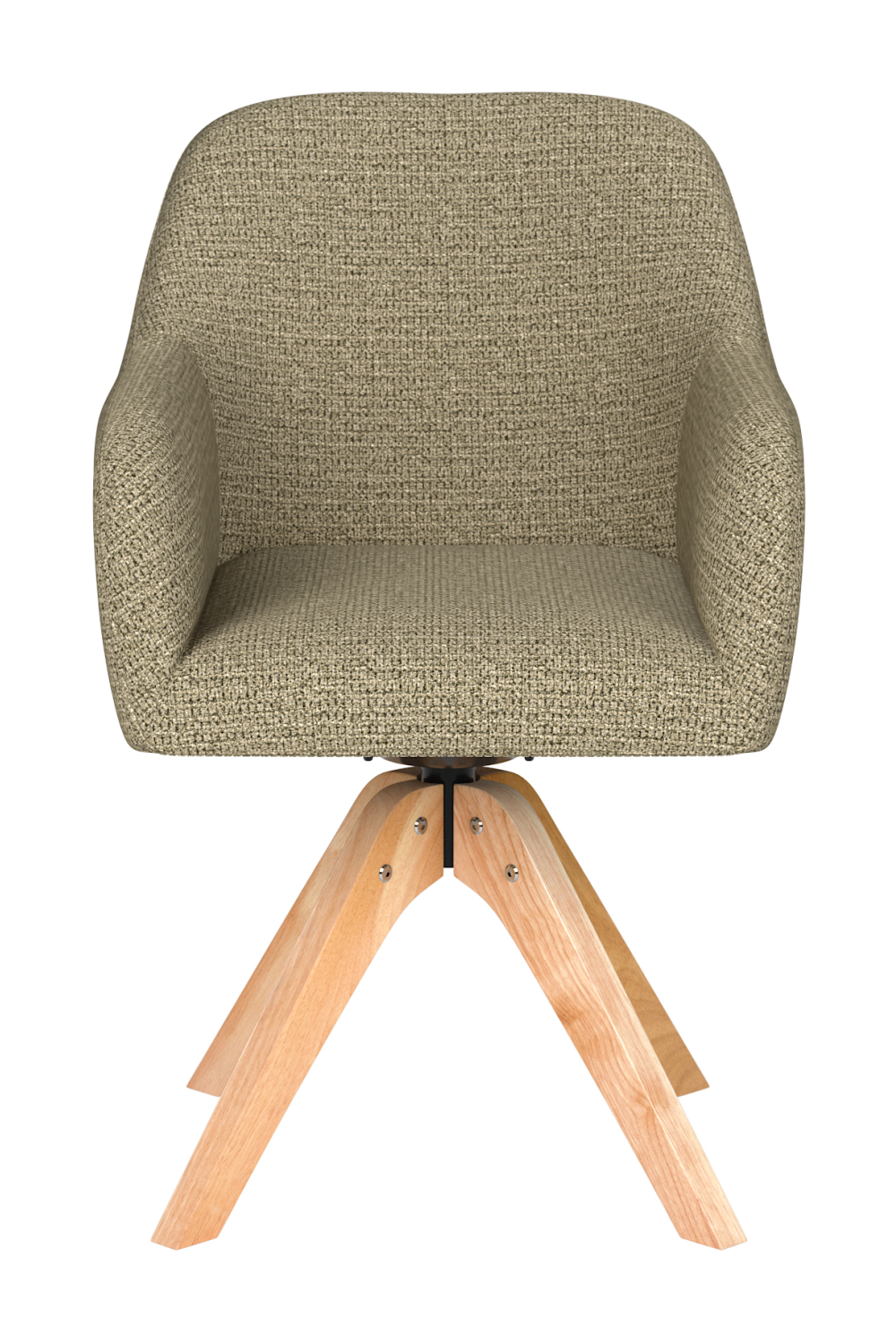 Upholstered Wooden Swivel Armchair | DF Otis | Oroa.com
