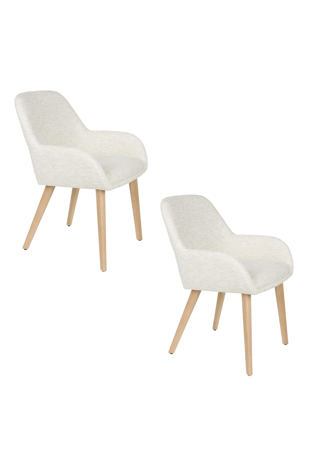 Upholstered Scandinavian Armchairs (2) | DF Loua | OROA.com