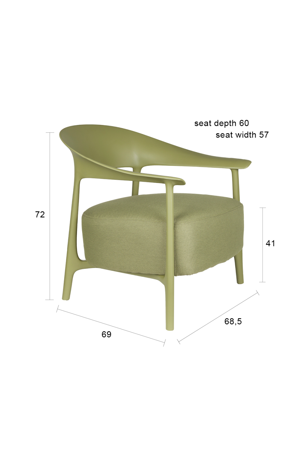 Cushioned Seat Outdoor Lounge Chair | DF Vita | Oroa.com